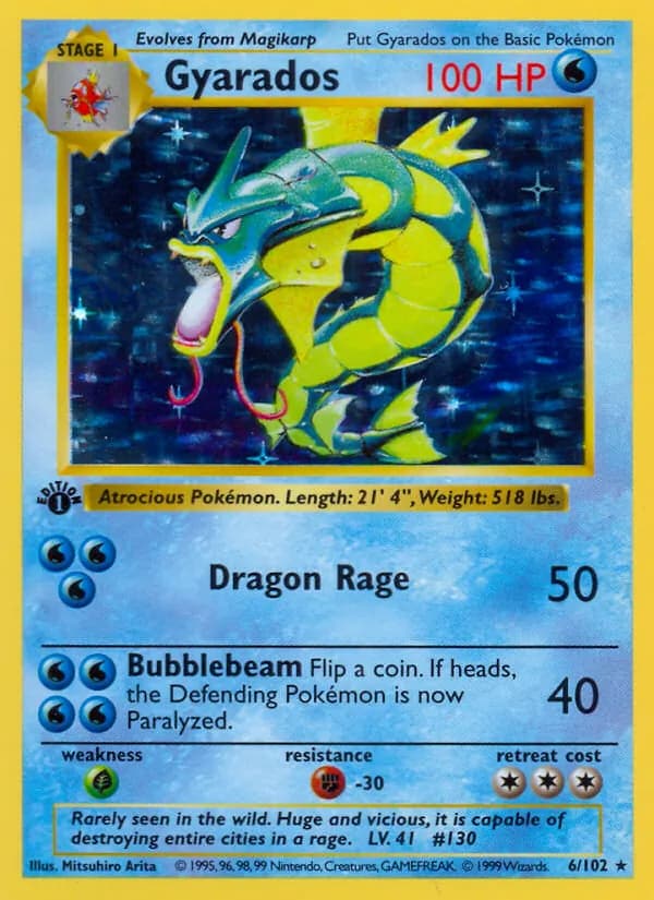Gyarados card in English
