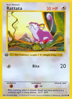 Rattata card in English