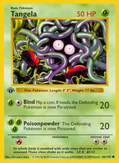 Tangela card in English