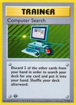 Computer Search card in English