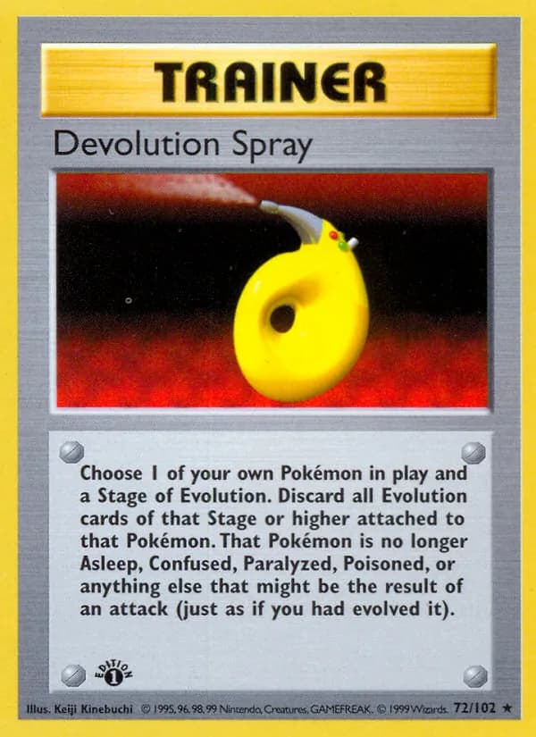 Devolution Spray card in English