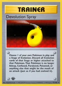 Devolution Spray card in English
