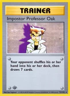 Impostor Professor Oak card in English