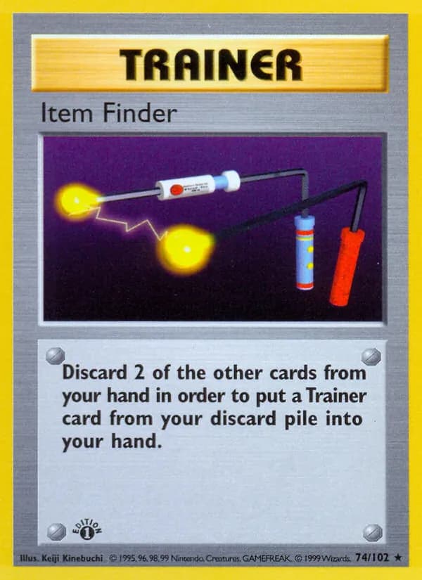 Item Finder card in English