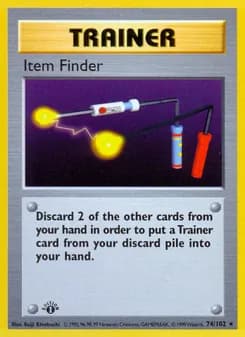 Item Finder card in English