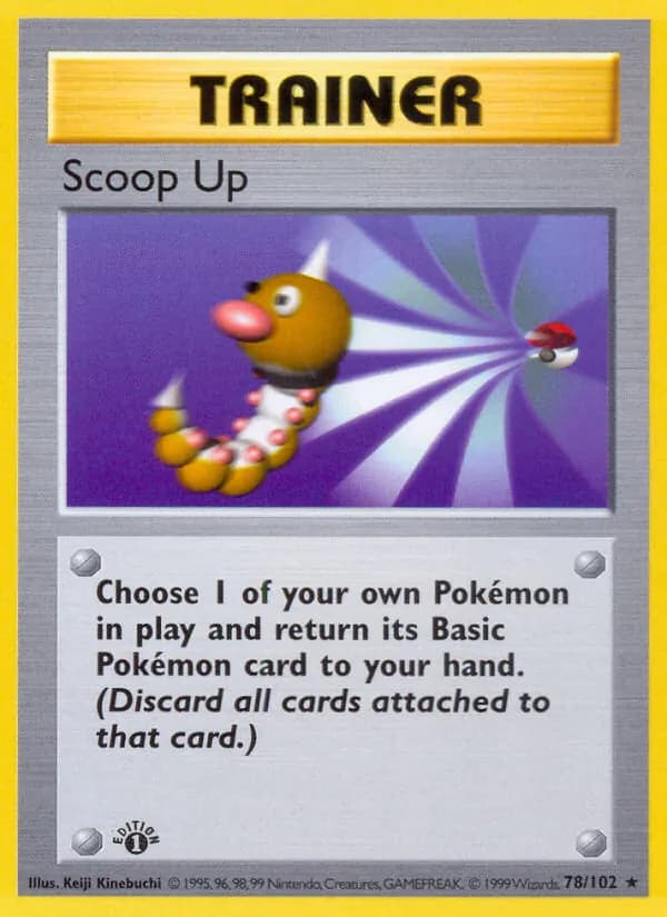 Scoop Up card in English