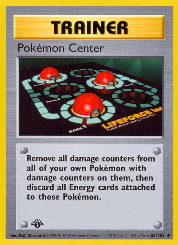 Pokémon Center card in English