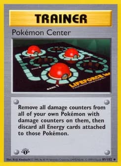 Pokémon Center card in English