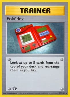 Pokédex card in English