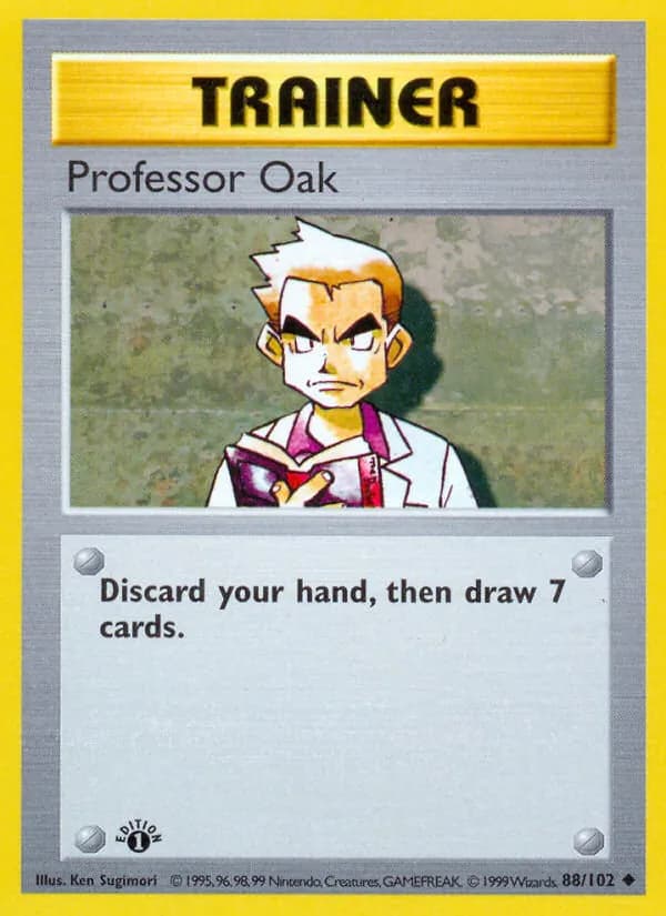 Professor Oak card in English