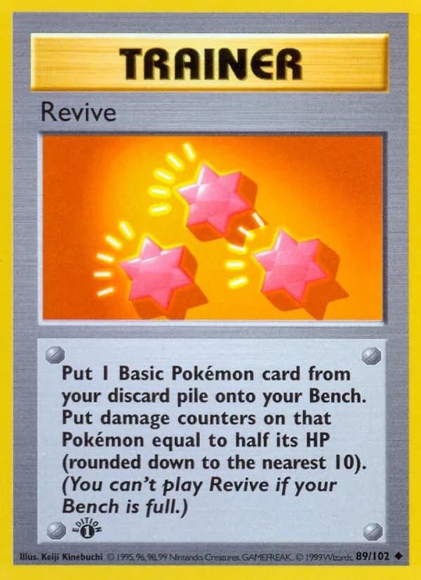 Revive card in English