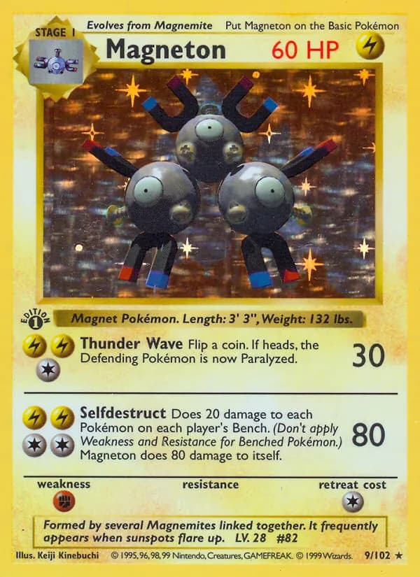 Magneton card in English