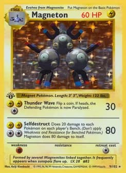 Magneton card in English