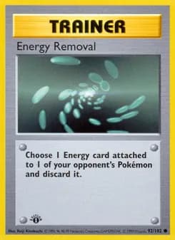 Energy Removal card in English