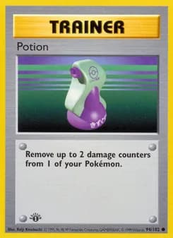 Potion card in English