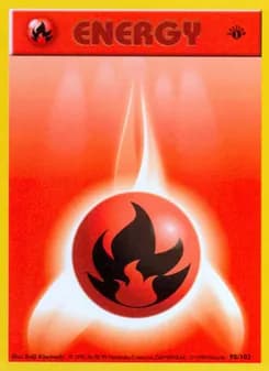 Fire Energy card in English