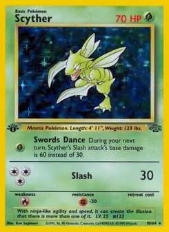 Scyther card in English