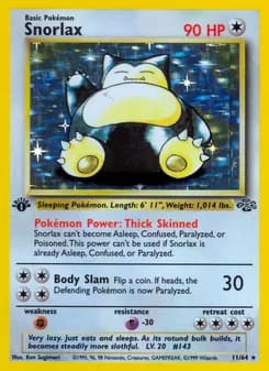 Snorlax card in English