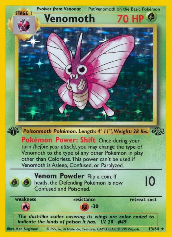 Venomoth card in English