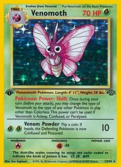 Venomoth card in English