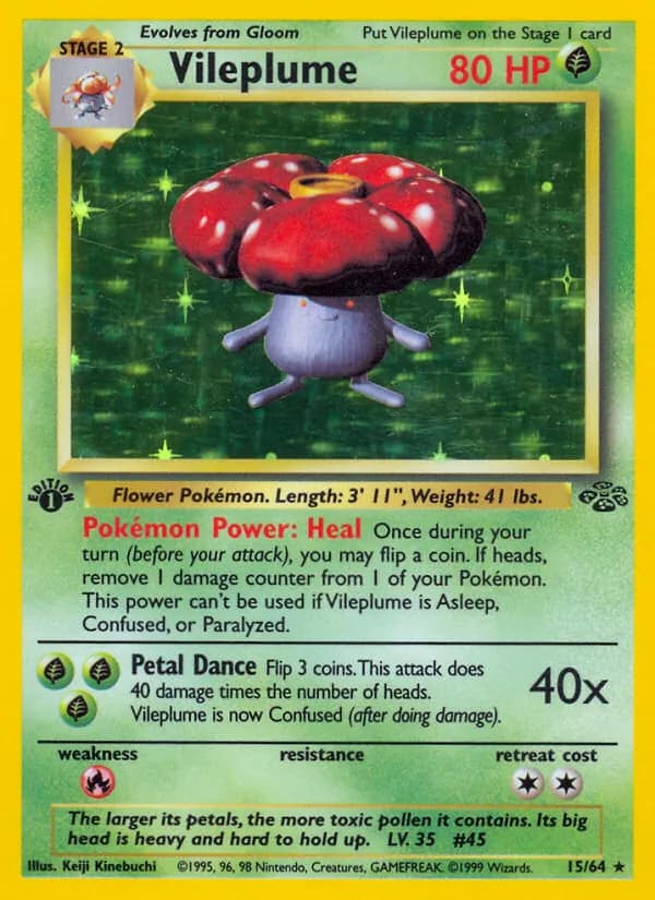Vileplume card in English