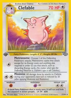 Clefable card in English