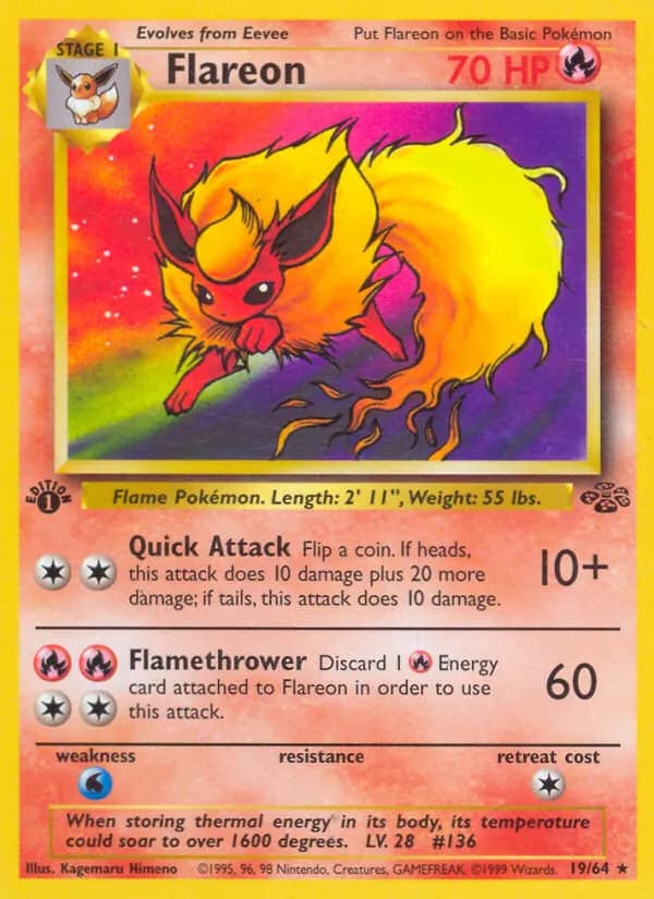 Flareon card in English