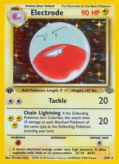 Electrode card in English