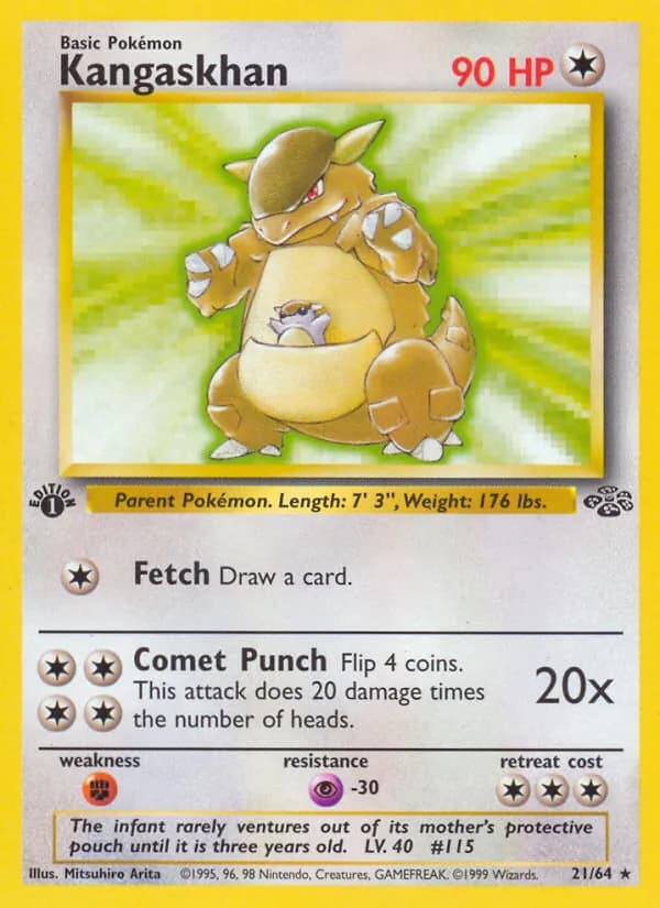 Kangaskhan card in English
