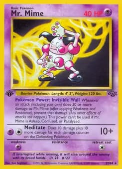 Mr. Mime card in English