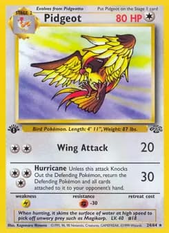 Pidgeot card in English