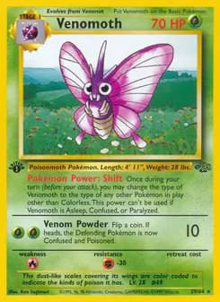 Venomoth card in English