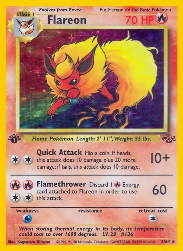 Flareon card in English