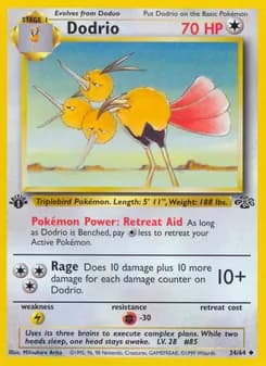 Dodrio card in English