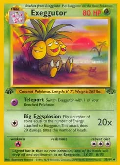 Exeggutor card in English