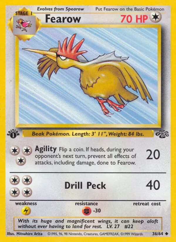 Fearow card in English
