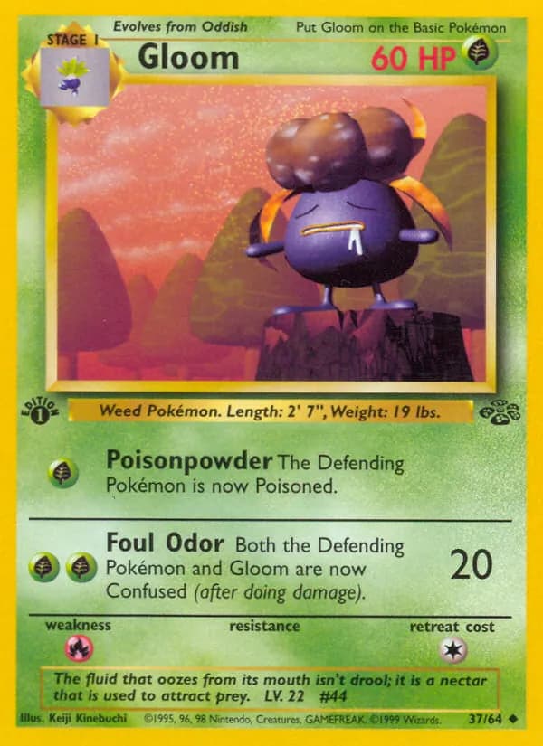 Gloom card in English