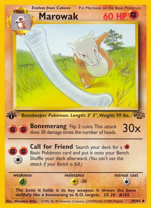 Marowak card in English
