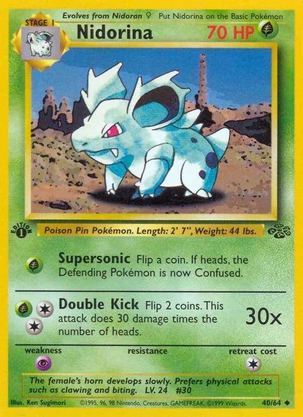 Nidorina card in English