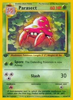 Parasect card in English