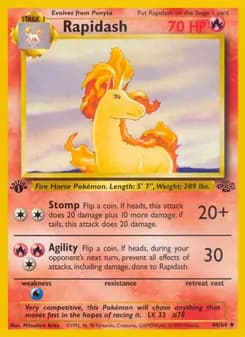 Rapidash card in English