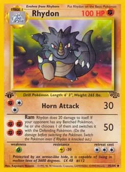 Rhydon card in English