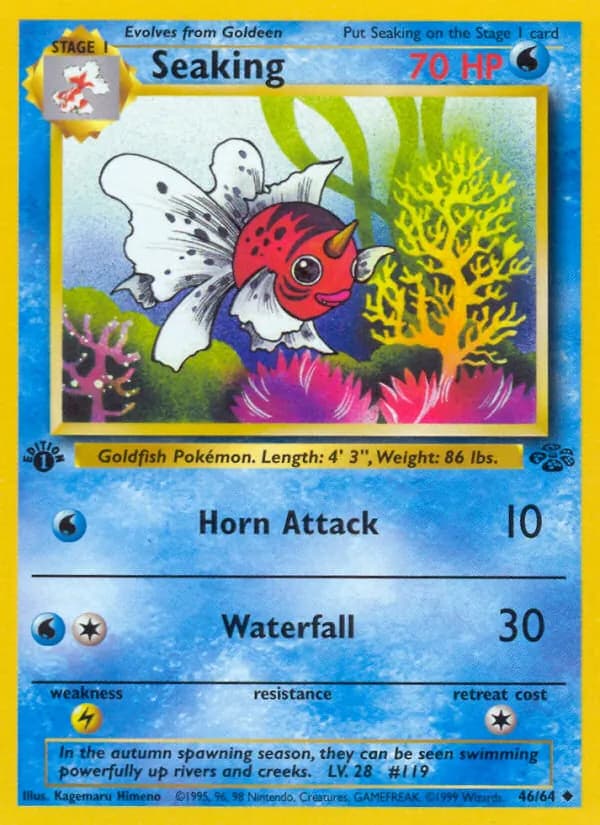 Seaking card in English