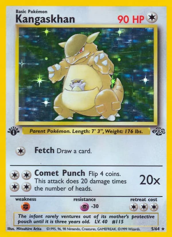 Kangaskhan card in English