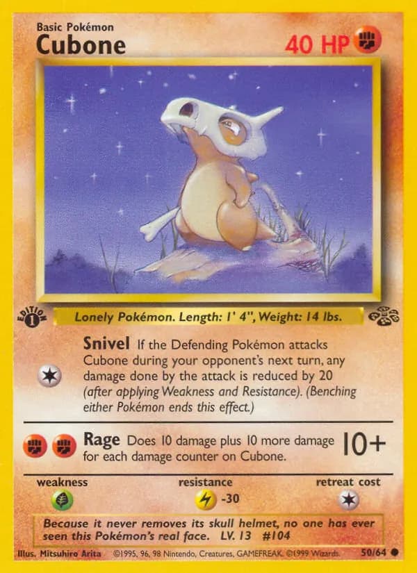 Cubone card in English