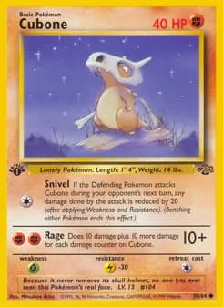 Cubone card in English