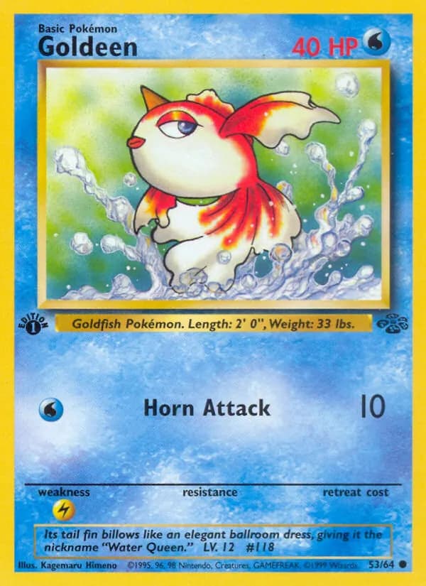Goldeen card in English