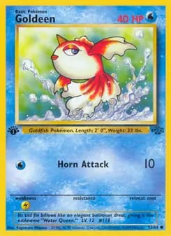 Goldeen card in English