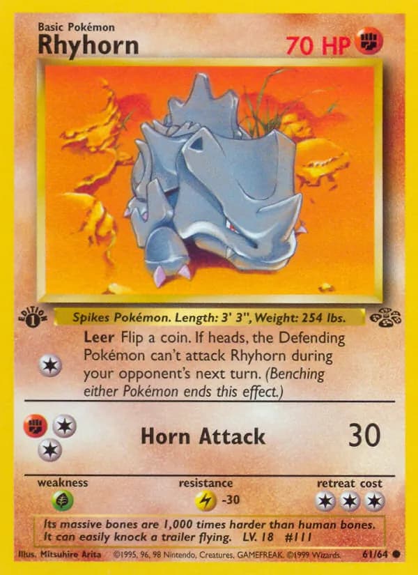 Rhyhorn card in English