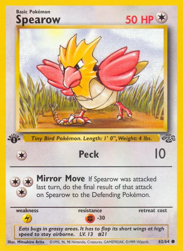 Spearow card in English